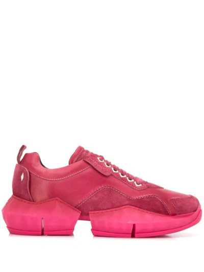 Jimmy Choo Diamond Low-top Trainers In Red