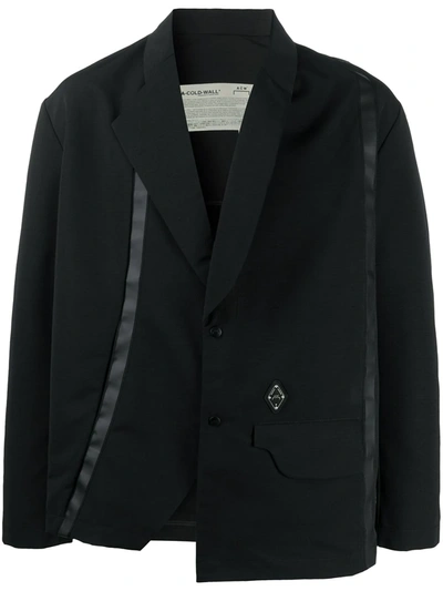 A-cold-wall* Asymmetrical Single-breasted Blazer In Black