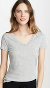 Skin Essentials Pima Cotton-jersey Pajama Top In Heather Grey