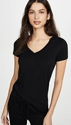 SKIN V NECK TEE,SKINN30577