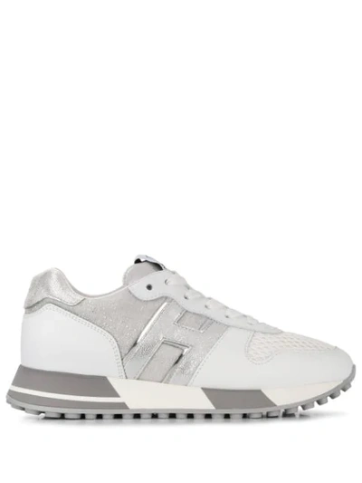 Hogan White Leather Sneakers