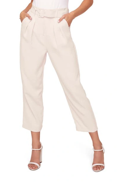 Astr Larsen Crop Pants In Vanilla