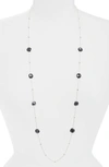 Ippolita Sterling Silver Lollipop Hematite & Clear Quartz Doublet Ball & Stone Statement Necklace In Silver/ Hematite