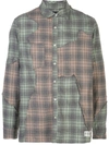 Mostly Heard Rarely Seen Cut Me Up Plaid Shirt In Green