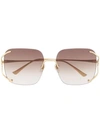 GUCCI NAVIGATOR FRAME SUNGLASSES