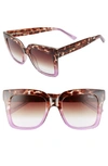 QUAY ICY 58MM OMBRE SUNGLASSES,ICY