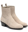 Jimmy Choo X Kaia K-jesse Suede Ankle Boots In Grey