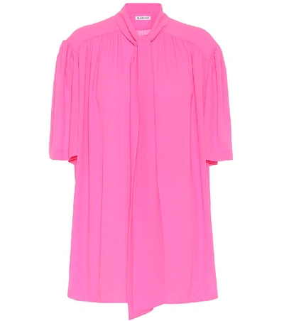 Balenciaga 双绉女式上衣 In Pink