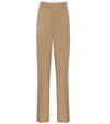 BOTTEGA VENETA HIGH-RISE STRAIGHT WOOL PANTS,P00437593