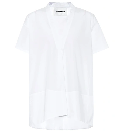 Jil Sander Maria Cotton Shirt In White
