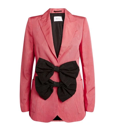 Racil Henry Bow-embellished Suit Jacket In Pink