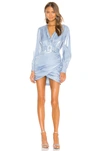Song Of Style Tucker Mini Dress In Clearwater Blue