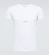Saint Laurent Logo-print Cotton T-shirt In White