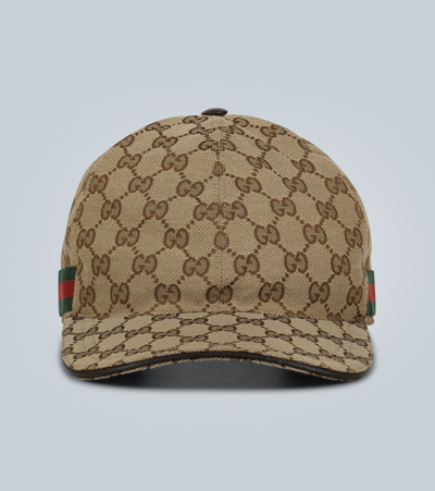 Gucci Original Gg Canvas Baseball Hat In Brown