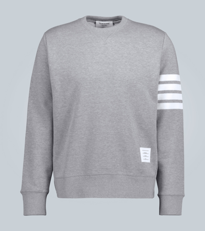 Thom Browne Gray 4-bar Sweatshirt In Grey