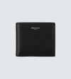 Saint Laurent Black Leather Bi-fold Wallet In Black