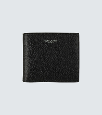 Saint Laurent East/west Folded Wallet In Black
