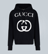 GUCCI 互锁G字母连帽运动衫,P00437338