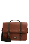 TED BAKER ADVNTR FAUX LEATHER SATCHEL,MXB-ADVNTR