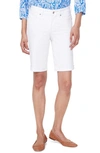 Nydj Mcfo2258 Briella Roll Cuff Shorts White In Optic White