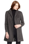 Ralph Lauren Wool Blend Reefer Coat In Df Grey