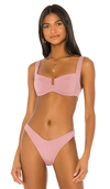 L*space Camellia Underwire Bikini Top In Nostalgia Rose