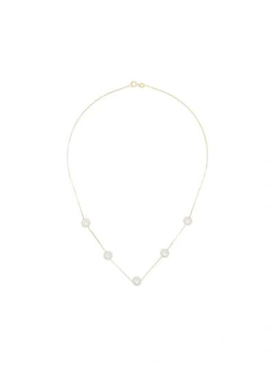 Anissa Kermiche 14k Yellow Gold Frost In May Pearl Necklace In D'ore
