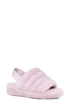 Ugg Fluff Yeah Genuine Shearling Slingback Sandal In California Aster