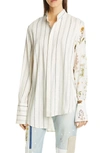 MONSE MIXED PRINT SHIRT,MS200530RUS