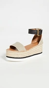 See By Chloé Glyn Platform Espadrille Sandal In Linen