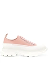 ALEXANDER MCQUEEN TREAD SLICK LACE-UP SNEAKERS