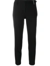 Brunello Cucinelli Slim Fit Trousers With Belt Loops And Side Pockets In Black