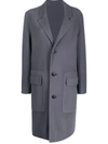 AMI ALEXANDRE MATTIUSSI UNSTRUCTURED SINGLE BREASTED COAT