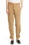 TRAVE DARCY CINCH ANKLE TWILL TROUSERS,083-030-064