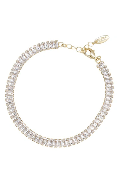 Ettika Baguette Ankle Bracelet In 18k Gold Plate