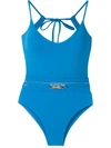 AMIR SLAMA METALLIC EMBELLISHMENT SWIMSUIT