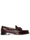 G.H. BASS & CO. WEEJUN LARKIN TASSEL-TRIMMED LEATHER LOAFERS