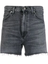 Citizens Of Humanity Marlow Distressed Organic Denim Shorts In Grey