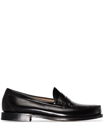 G.h. Bass & Co. Weejuns Heritage Larson Leather Loafers In Black