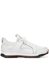 Ermenegildo Zegna Siracusa Leather And Mesh Low-top Trainers In White