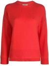 Pringle Of Scotland Round Neck Sweater In Red