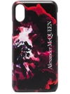 ALEXANDER MCQUEEN ROSE-PRINT IPHONE XS CSS LEATHER CASE