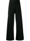 Pringle Of Scotland High-waist Wide-leg Knitted Trousers In Grey