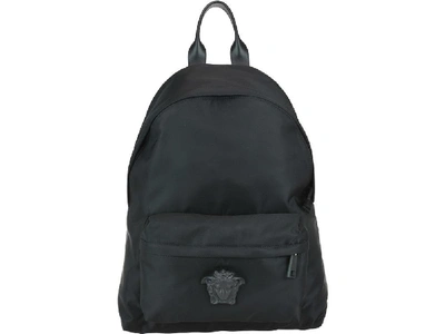 Versace Palaino Backpack In Black