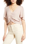 BAND OF GYPSIES TOULON RUCHED TOP,W3425370