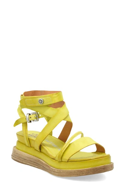 As98 Labo Platform Sandal In Yellow