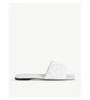 Bottega Veneta 10mm Padded Leather Slide Flats In White