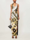 VERSACE BAROQUE-PRINT WOVEN MAXI DRESS,R00055060