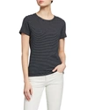 VINCE PENCIL STRIPE ESSENTIAL CREWNECK T-SHIRT,PROD229910205