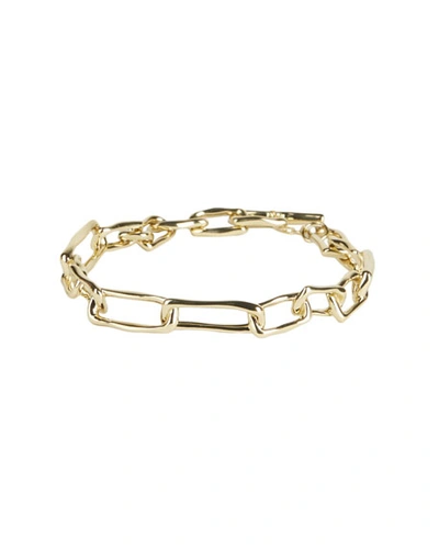 Alexis Bittar Chain Link Skinny Cuff Bracelet In Gold